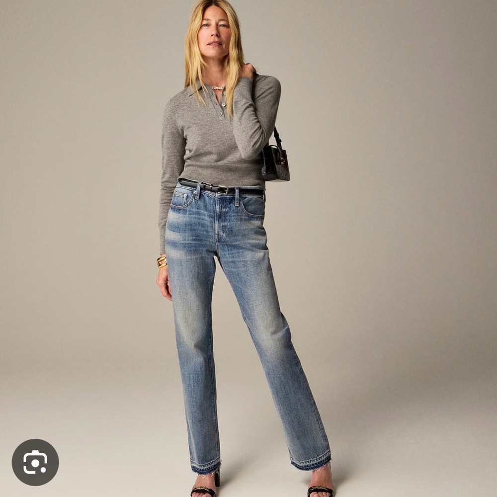 J. Crew mid rise straight jean in 1984 rigid NWOT 30T